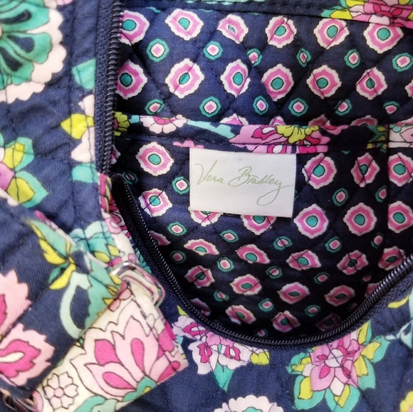 VERA BRADLEY TULIP GARDENIA POPPY FLOWERS PAISLEY TOTE SHOPPER SHOULDER BAG PURS - Picture 8 of 10